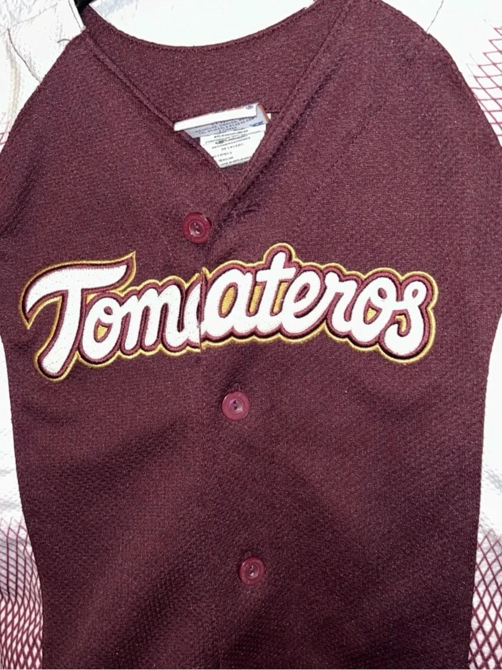 Tomateros de Culiacan kids 4T Maroon Baseball Jersey